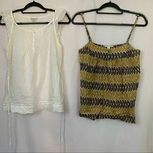 SET OF 2 Banana Republic Tops M Women’s Geo White